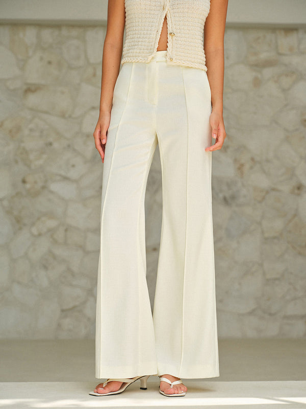 Yüksek Bel Cepli Pantolon