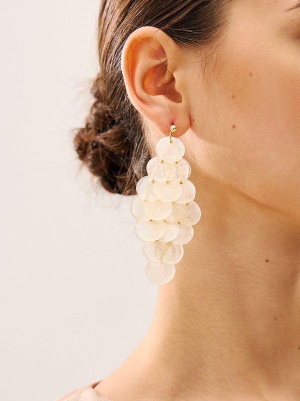 Deniz Kabuğu Avize Küpeler