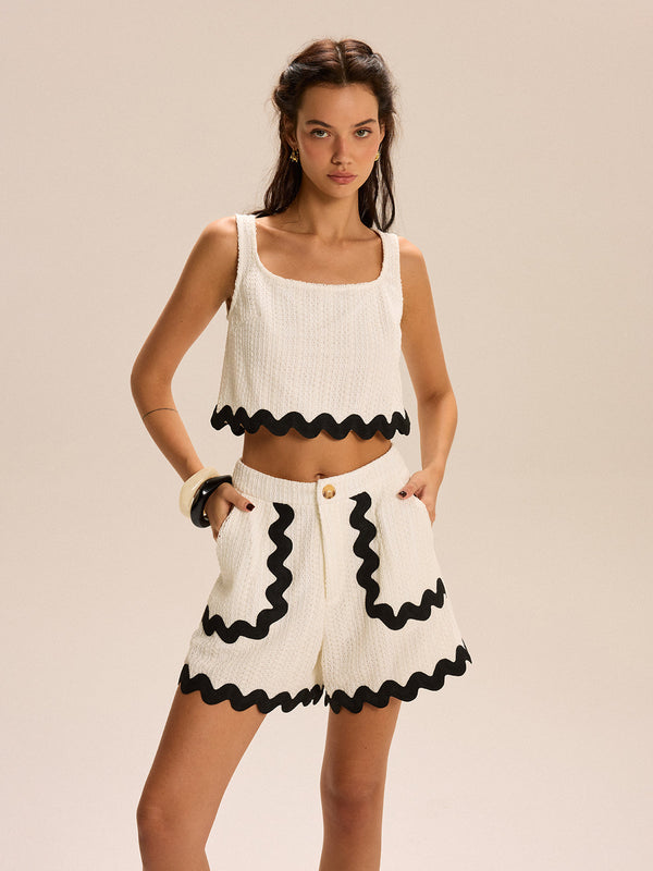 Kısa Kollu Atlet Ve Taraklı Şort Takımı