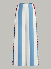 Çizgili Cepli Pantolon