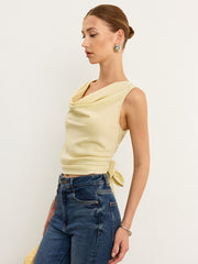 Bağlamalı Fiyonklu Tank Top