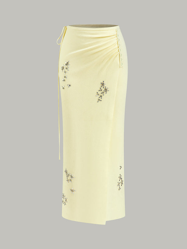 Kristal Süslemeli Sarma Etek