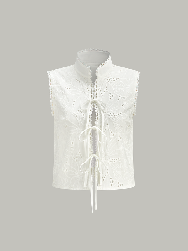 Kolsuz Gözlü Bağcıklı Kısa Üst