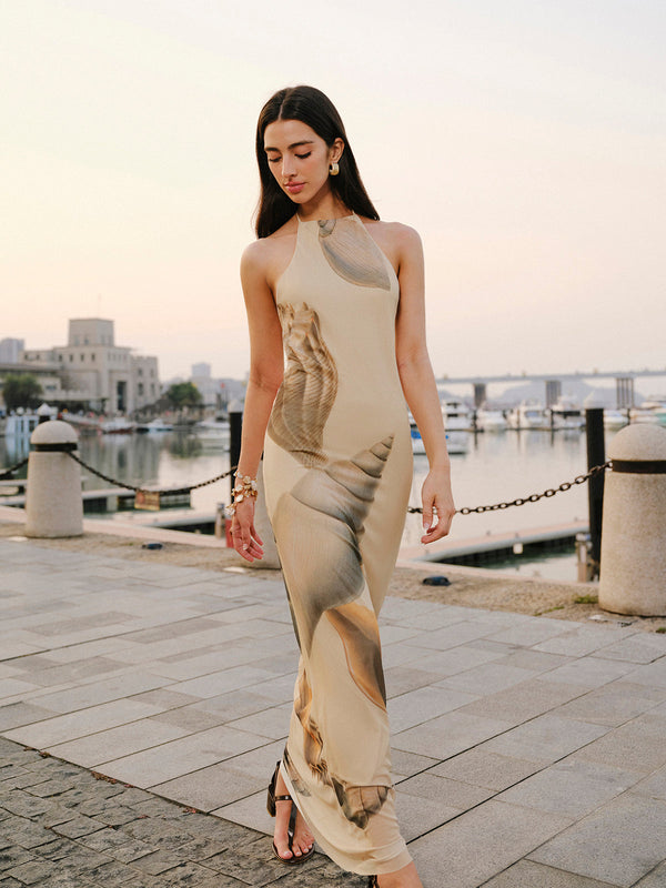 Dosya Askılı Sırtı Açık Elbise