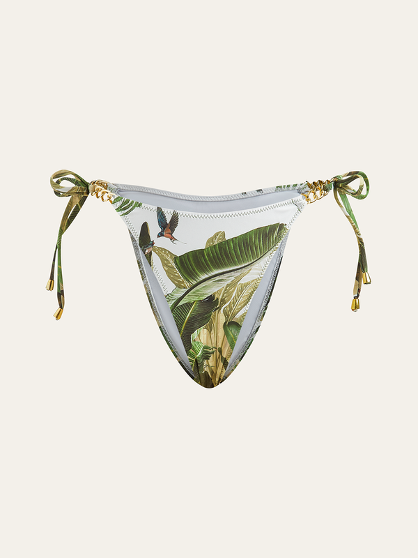 Baskılı Zincir Bağlamalı Bikini Altı