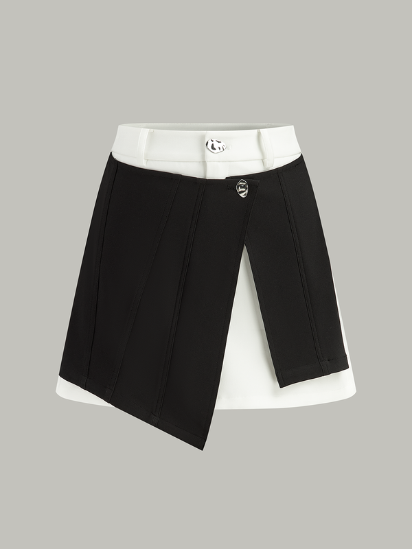 2'Si 1 Arada Asimetrik Etek