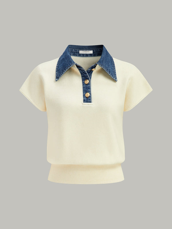 Kot Yaka Büzgülü Örgü Üst