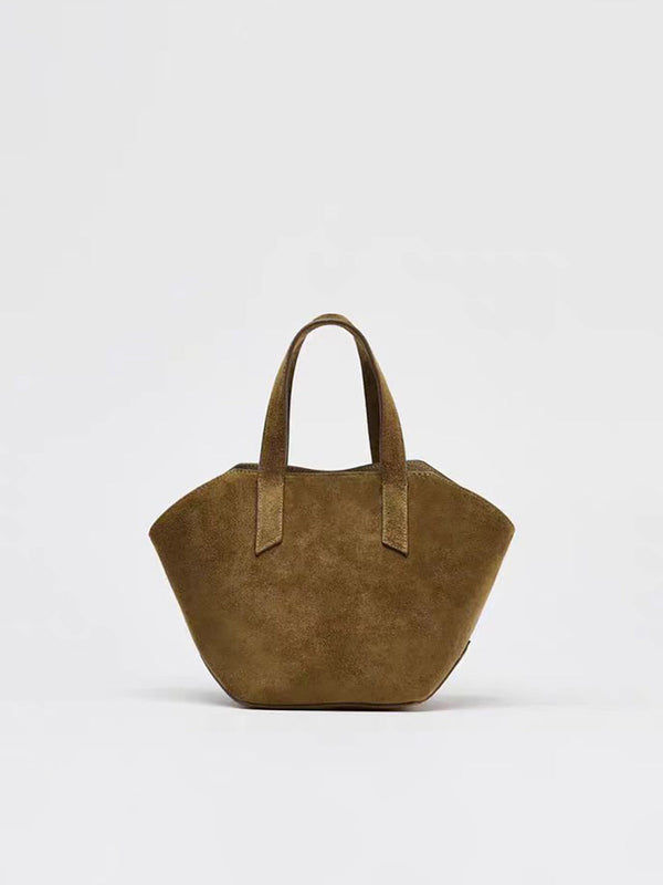Süet Mini Tote Çanta