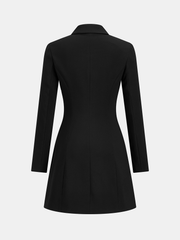 Ballanzia Asimetrik Pileli Blazer Elbise