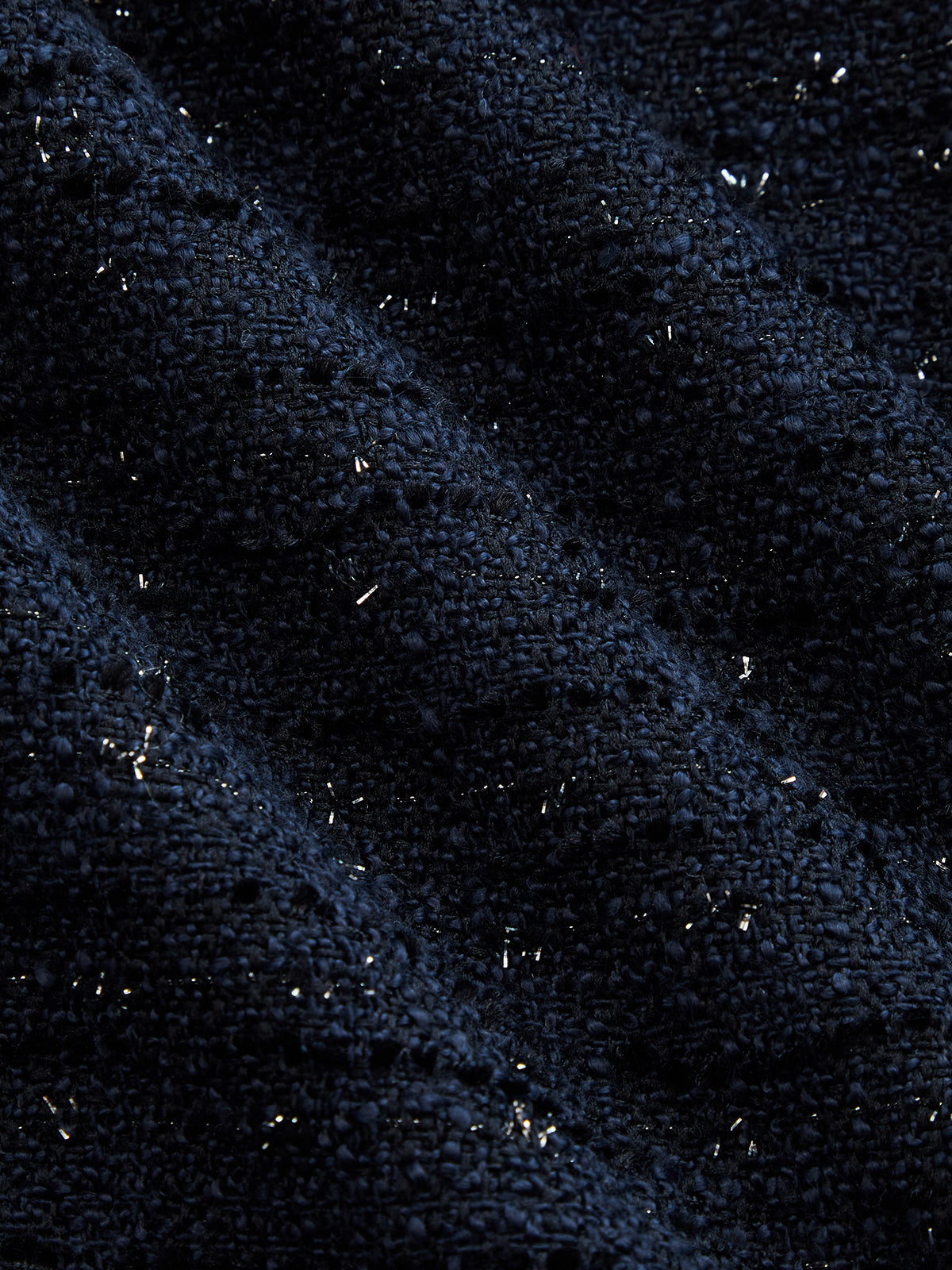 Ballanzia Işıltılı Tüvit Kruvaze Crop Ceket