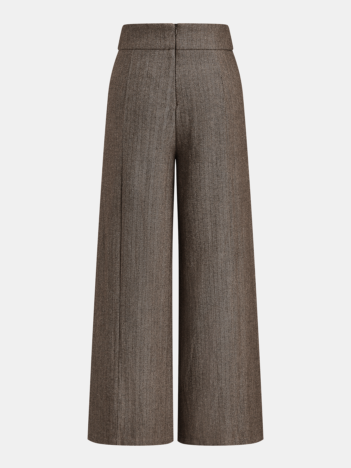 Ballanzia Balıksırtı Çift Tokalı Geniş Paça Pantolon