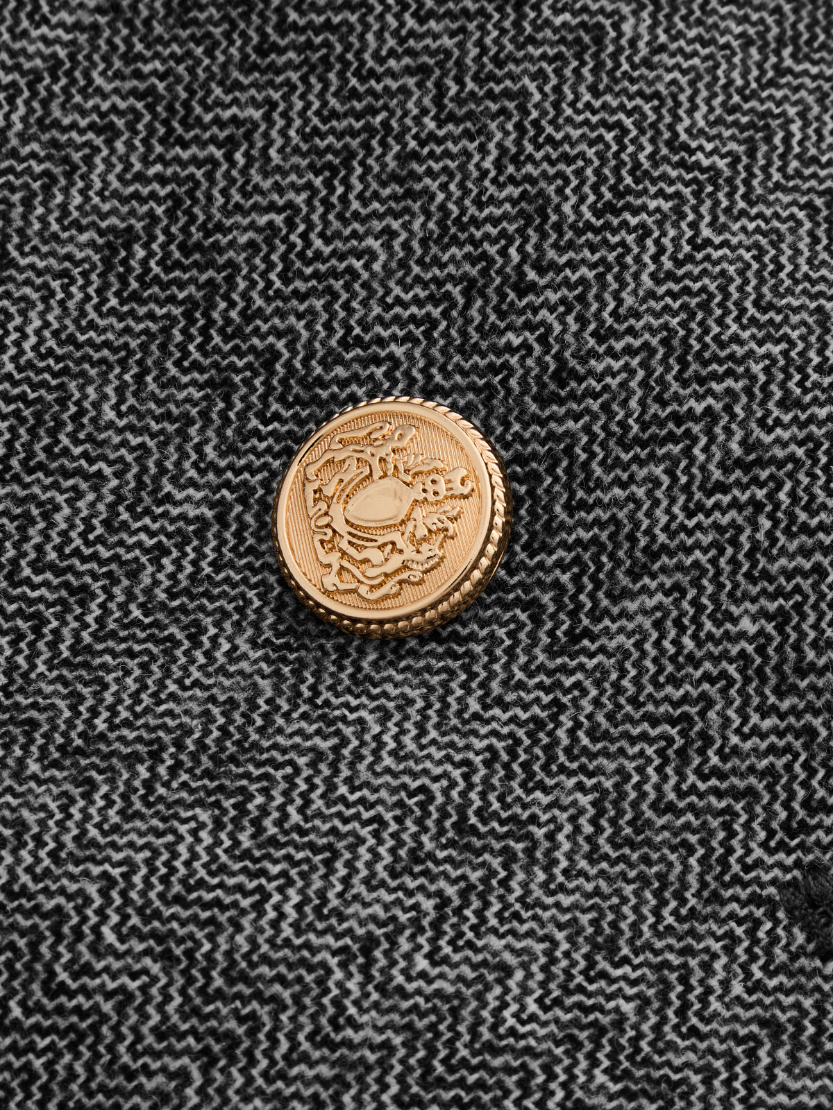 Ballanzia Balıksırtı Kruvaze Yün Karışımlı Blazer