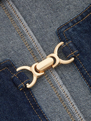 Ballanzia At Gemi Detaylı Denim Yelek