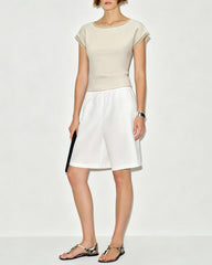 Kayısı Kayık Yaka Geçişli Atlet